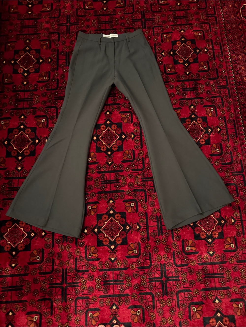 Bershka Women’sFlared Black Trousers US 4 EUR 36